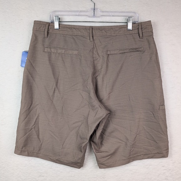 NWT Da Hui Hybrid Collection Shorts Men's 36 Heather Khaki Stretch - Picture 3 of 5